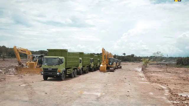 Kementerian PUPR telah memulai pembangunan infrastruktur dasar mendukung Kawasan Inti Pusat Pemerintahan (KIPP) Ibu Kota Negara atau IKN Nusantara, di Kalimantan Timur. (Dok Kementerian PUPR)