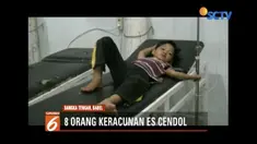 Delapan orang di Bangka Tengah, Kepulauan Bangka Belitung, alami keracunan usai santap es cendol di Pasar Koba.