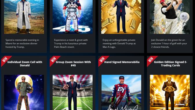 <p>Koleksi NFT Donald Trump. Dok: Situs CollectTrumpCards</p>