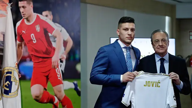 Luka Jovic Resmi Diperkenalkan Jadi Pemain Baru Real Madrid