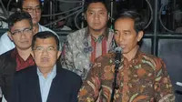 Jokowi menyampaikan apresiasi sekaligus penghargaan kepada SBY, telah memimpin dan mengawasi jalannya Pilpres 2014 dengan baik, Rabu (9/7/2014) (Liputan6.com/Herman Zakharia)