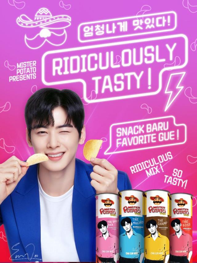 Ternyata Cha Eun Woo meramu sendiri rasa-rasa di snack sesuai dengan rasa favoritnya.