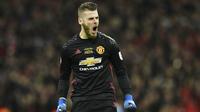 10. David De Gea - Dibeli Manchester United dari Atletico Madrid dengan harga 18,9 juta poundsterling. (AFP/Glyn Kirk)