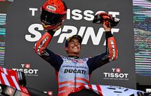 FOTO: Momen Marc Marquez Juara Sprint Race Pertama Kalinya di MotoGP Aragon 2024