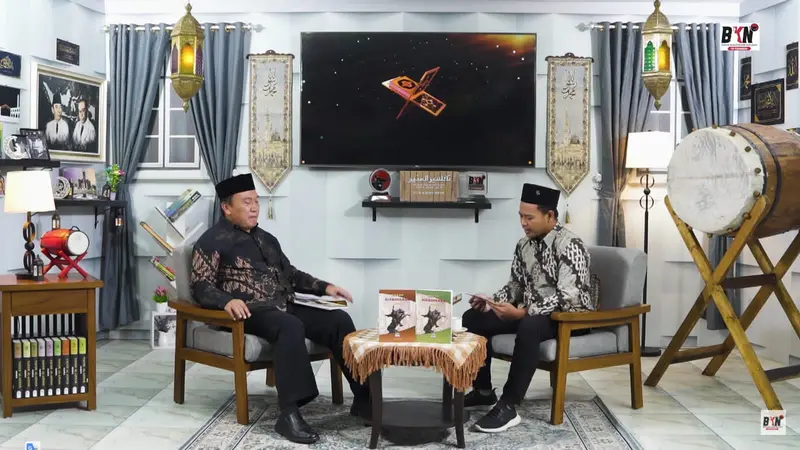 KH. Ahmad Baso dalam acara Inspirasi Ramadan 2023 BKN PDI Perjuangan. (Liputan6.com/ ist)