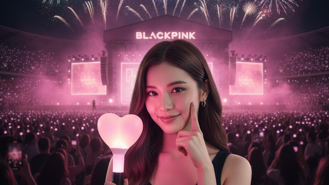 Contoh Prompt AI Edit Foto Nonton Konser Blackpink 2025, dari Selfie Biasa Jadi Sinematik