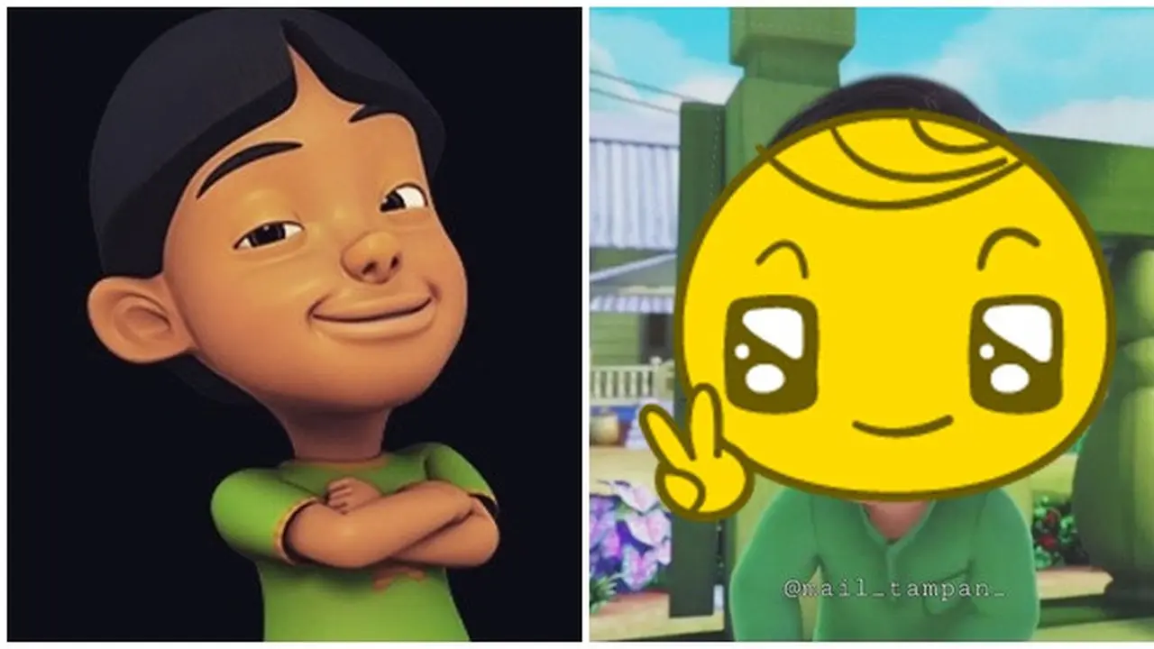 7 Editan Foto Mail 'Upin & Ipin' Ala Oppa Korea Selatan Ini Bikin Senyum Geli