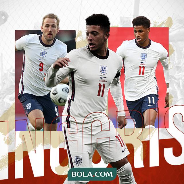 Harry Kane, Jadon Sancho dan Marcus Rashford