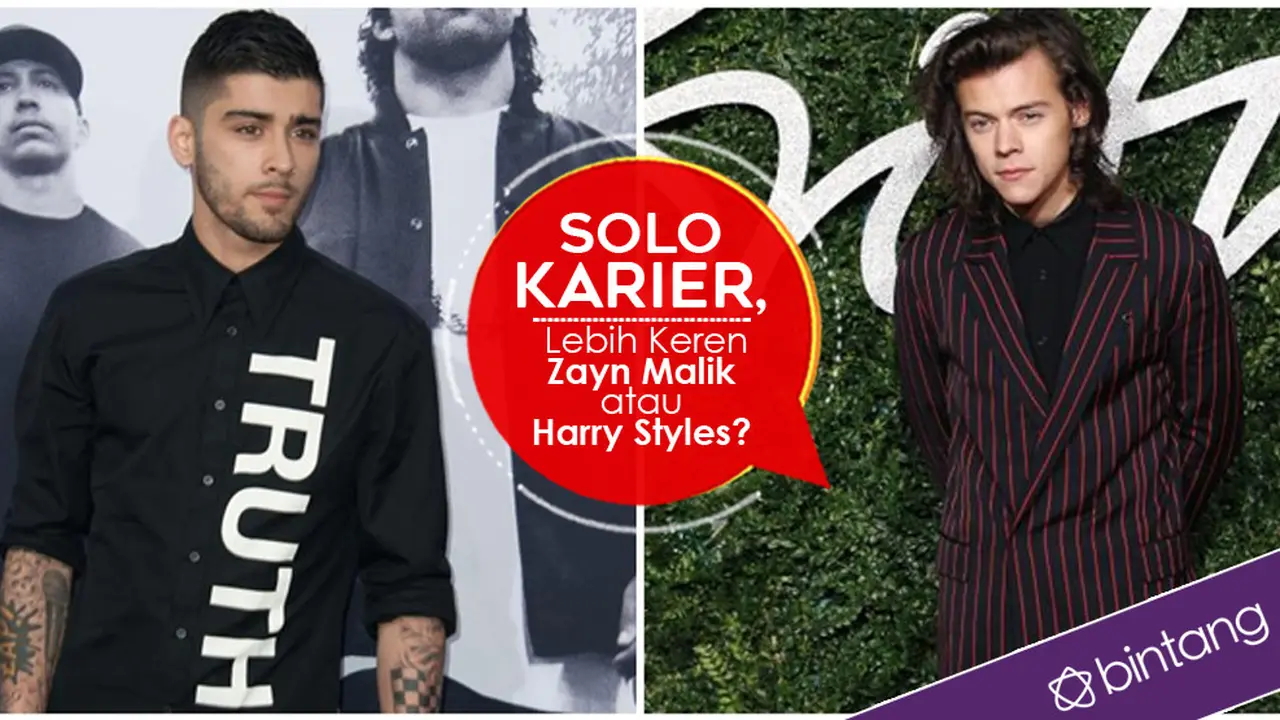 [Bintang] Solo Karier, Lebih Keren Zayn Malik atau Harry Styles?