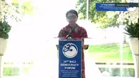 Menlu Retno Marsudi resmi membuka acara Bali Democracy Forum ke-14, Kamis (9/12/2021).