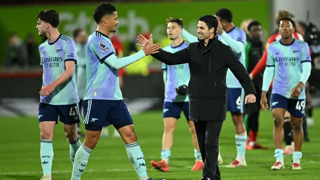 Sempat Tertinggal, Arsenal Tekuk Brentford dan Tempel Posisi Liverpool