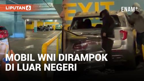 VIDEO: Mobil Dibobol Perampok di Luar Negeri, WNI Ini Hanya Bisa Pasrah