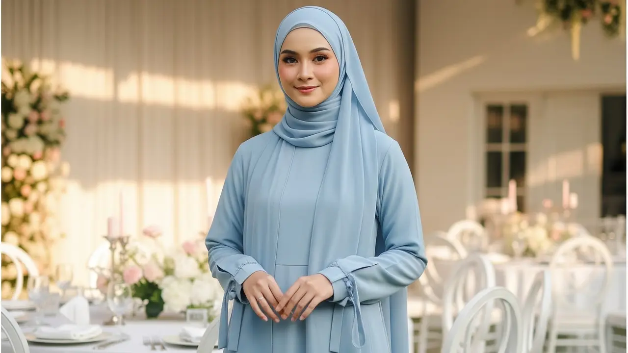 Warna Gamis Syar'i yang Membuat Wajah Terlihat Cerah