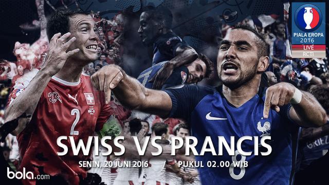 Eropa 2016 Swiss Vs Prancis (Bola.com/Adreanus Titus)