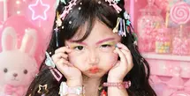 Makeup centil ala Naykilla jadi tren baru kecantikan yang ditiru banyak orang. Termasuk putri Siti Badriah, Xarena Zenata [@krisjianabah]