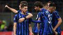 Atalanta berhasil menang 4-1 atas Valencia di laga leg pertama dan 4-3 pada leg kedua babak 16 besar Liga Champions. (AFP/ Vincenzo Pinto)