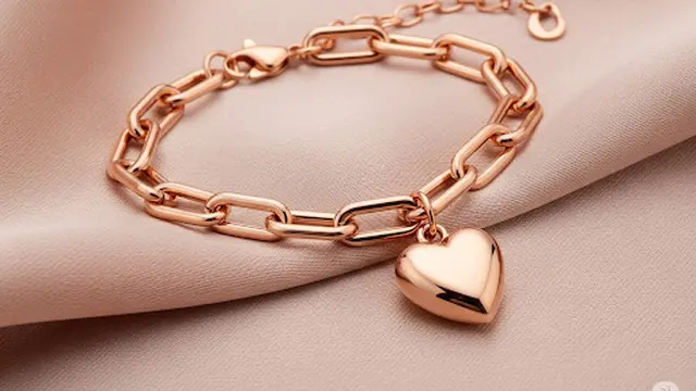 Gelang Charm Rantai Paperclip