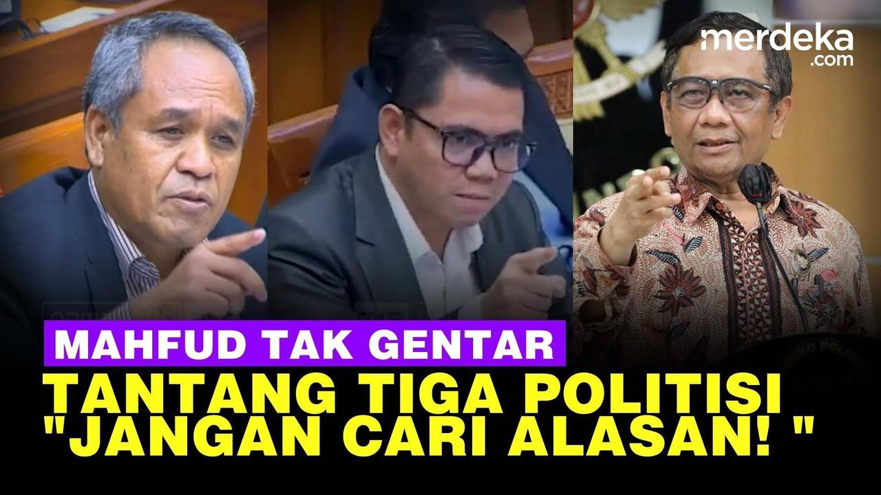 VIDEO: Mahfud "Saya Tantang Benny & Arteria, Jangan Cari Alasan Absen"