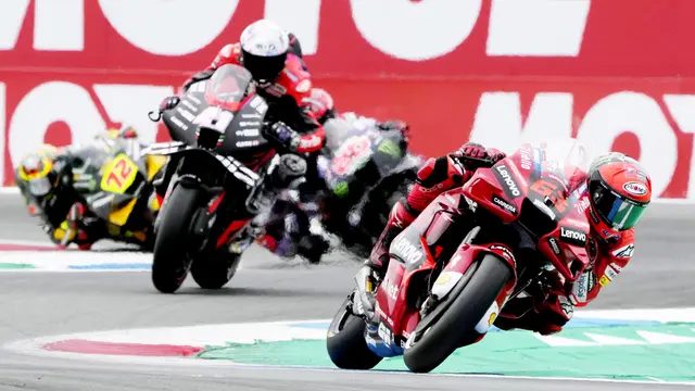 Foto: Francesco Bagnaia Berjaya di MotoGP Belanda 2022, Fabio Quartararo Gagal Finis