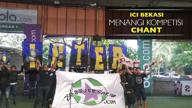 Inter Club Indonesia atau ICI regional Bekasi berhasil menjarai kompetisi Chants antarsuporter dalam Bintang Bola Anniversary.