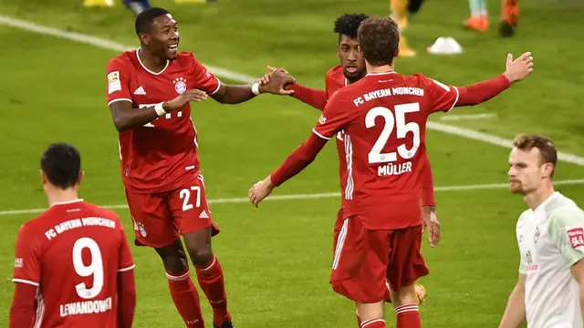 Foto Liga Jerman: Bayern Ditahan Bremen 1-1, Neuer Buktikan Kualitas