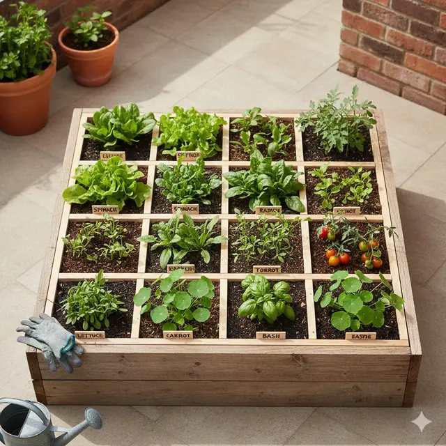 Sistem Square Foot Gardening (Gemini AI)