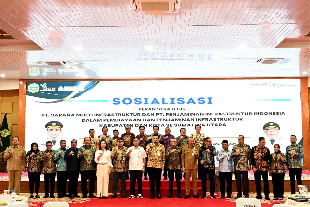 Gubernur Sumut Bobby Nasution dalam Sosialisasi Pembiayaan dan Penjamin Infrastruktur Daerah