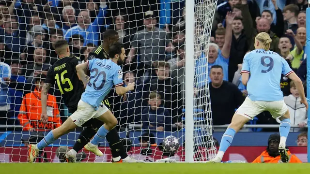 Foto: Ganasnya Bernardo Silva saat Mengacak-acak Pertahanan Raja Liga Champions Real Madrid, Manchester City Melaju ke Partai Final
