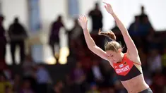 Katharina Bauer lahir pada tanggal 12 Juni 1990 di Wiesbaden, Jerman. (EPA/Ennio Leanza)
