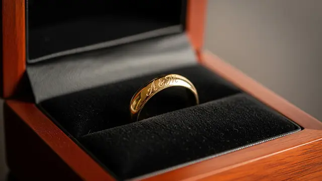 Cincin Emas Custom Inisial