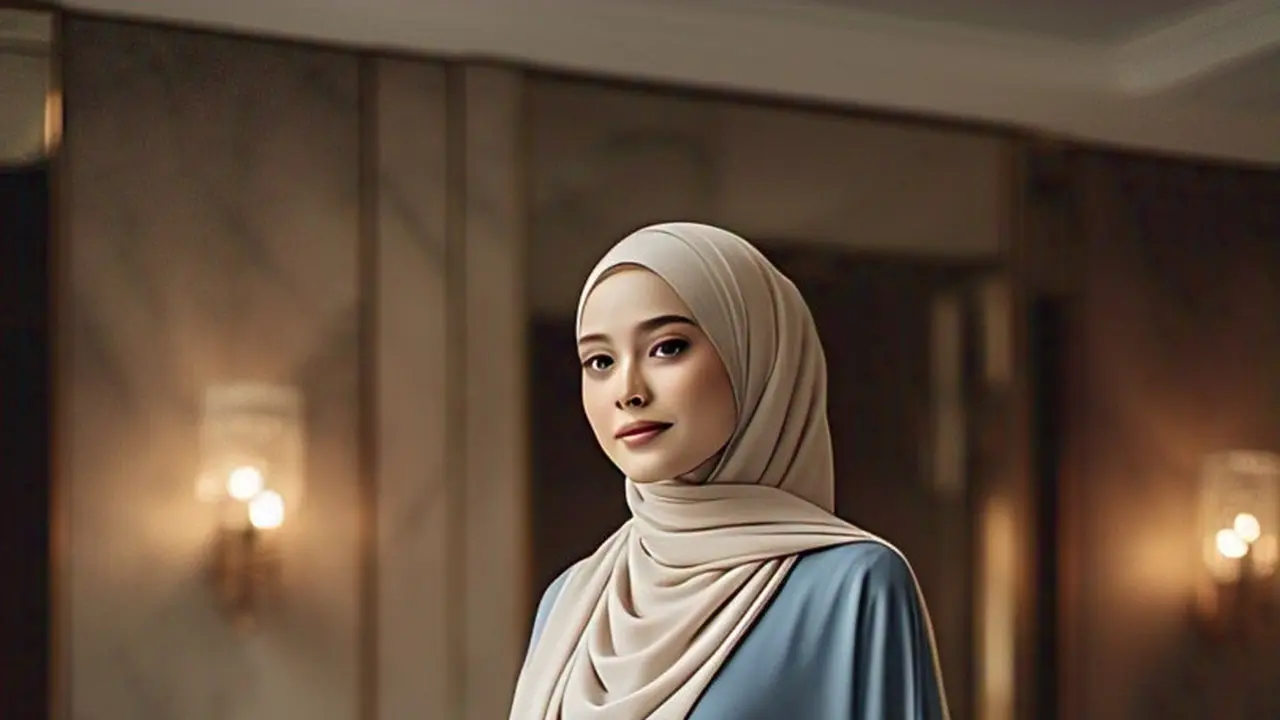 Gaya Hijab dan Blouse Elegan untuk Wanita Usia 20an