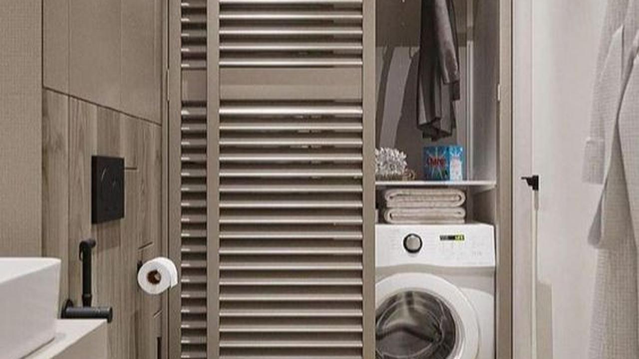 Desain Tempat Cuci Baju Kecil dalam Kamar Mandi