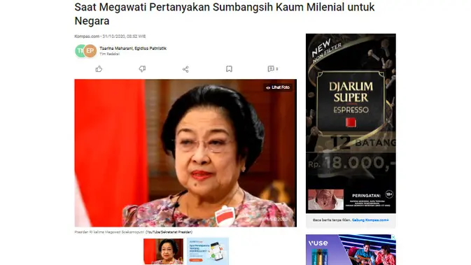 <p>Penelusuran klaim video Presiden RI kelima Megawati Soekarnoputri promosikan obat nyeris sendi.</p>