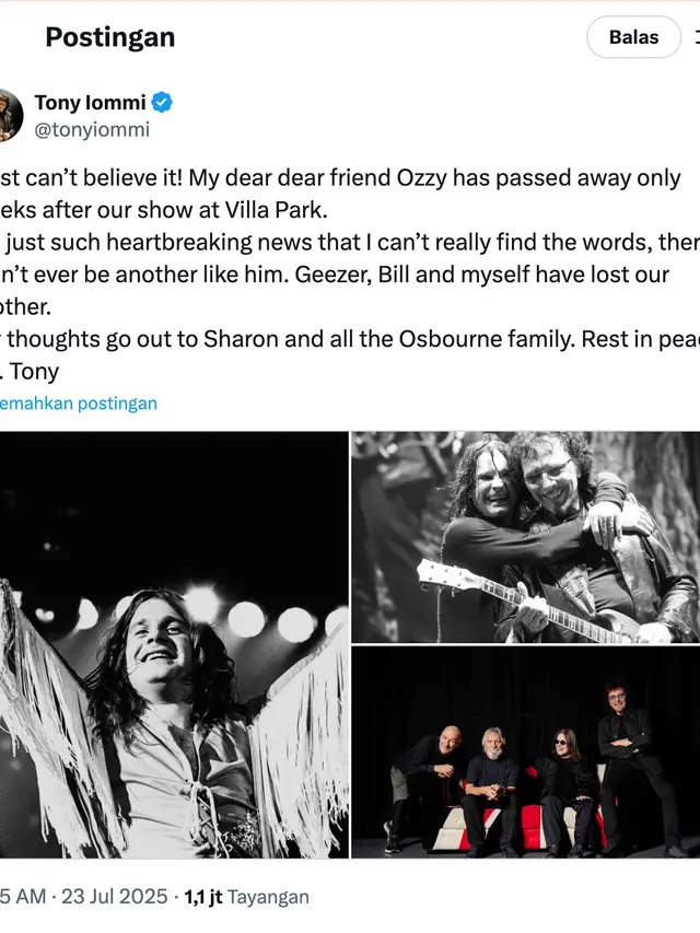 Ozzy Osbourne meninggal dunia