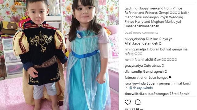 Rafathar Malik Ahmad dan Gempita Nora Marten