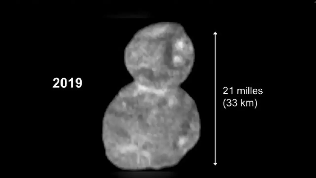 Obyek menyerupai manusia salju berhasil ditangkap oleh wahana NASa pada awal pekan ini (NASA)