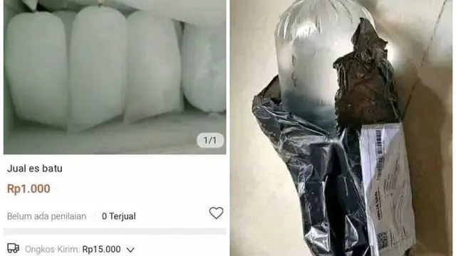 10 Potret Nyeleneh Orang Jualan Es Batu, Laku Enggak Laku Tetap Cair