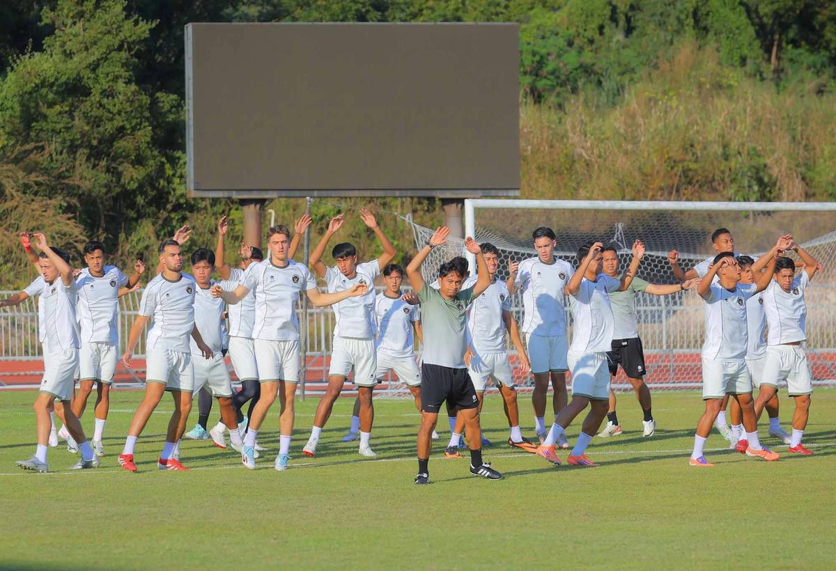 FOTO: Timnas Indonesia U-22 Matangkan Persiapan Jelang Laga Perdana SEA Games 2025