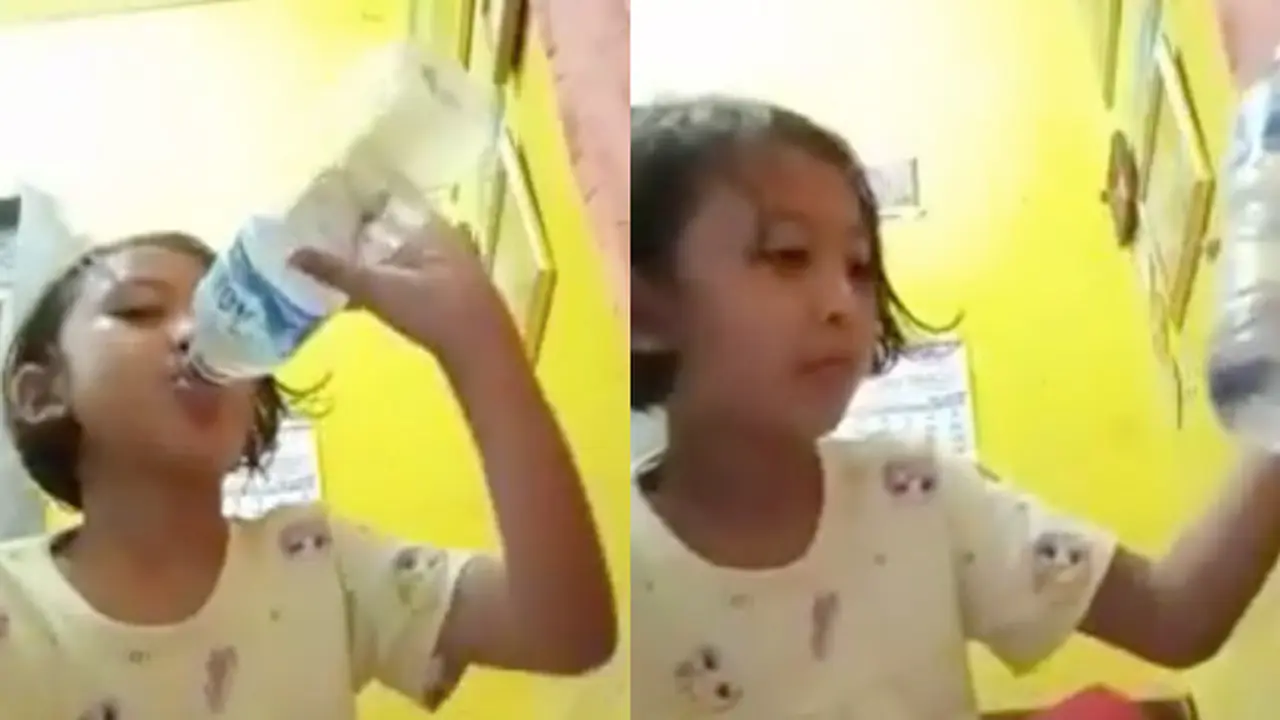Kepedesan Saat Mukbang, Bocah Ini Tak Sengaja Minum Air Isi Cupang