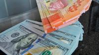Pegawai memperlihatkan mata uang rupiah di salah satu gerai penukaran mata uang di Jakarta, Kamis (5/1/2023). Mengutip data Bloomberg pukul 15.00 WIB, rupiah ditutup turun 0,22 persen atau 34 poin ke Rp15.616,5 per dolar AS. Hal tersebut terjadi di tengah penguatan indeks dolar AS 0,16 persen ke 104,41. (Liputan6.com/Angga Yuniar)