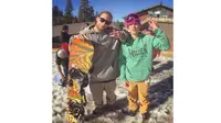 justin bieber snowboarding (instagram)