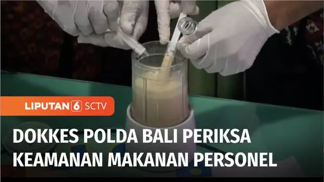 VIDEO: Dokkes Polda Bali Uji Keamanan Makanan Bagi Personel Pengamanan KTT G20