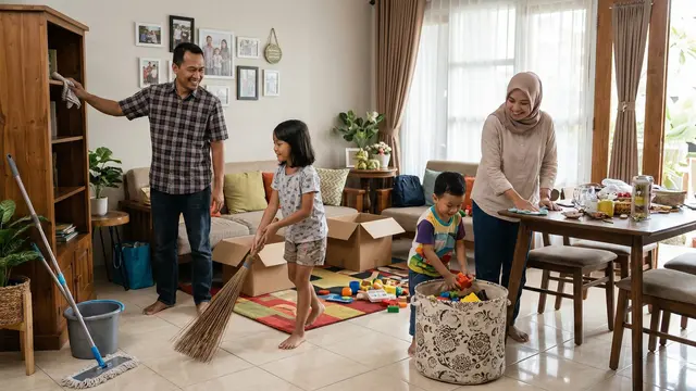Ide Aktivitas Keluarga Setelah Lebaran Biar Enggak Post-Holiday Blues (Foto: Gemini AI)