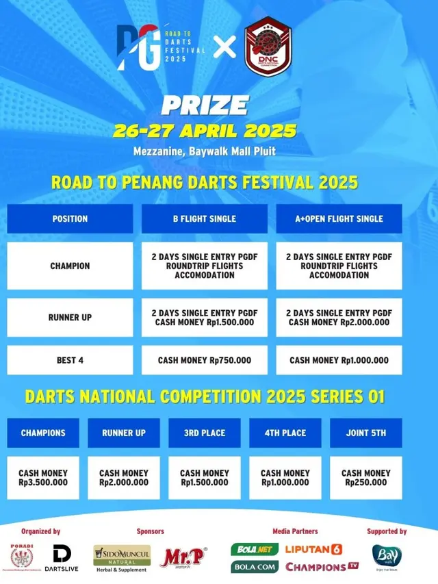 Darts National Competition Series 01