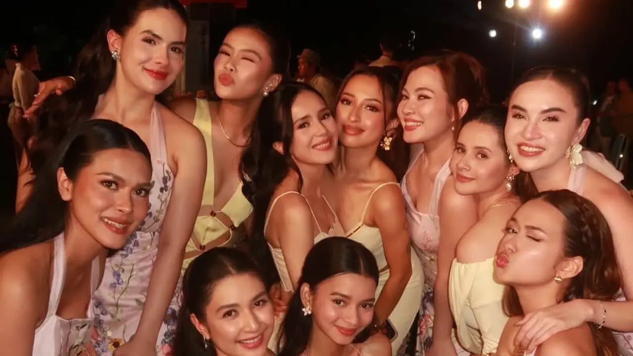 Pesona Para Bridesmaid Syifa Hadju di Resepsi Bali, Nuansa Floral yang Romantis dan Segar