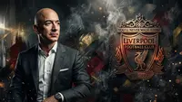 Ilustrasi Liverpool, Jeff Bezos. (Bola.com/AI)