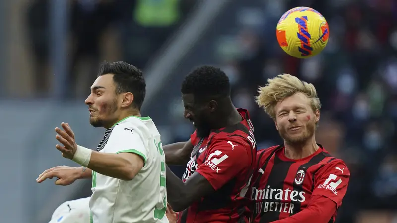 AC Milan Dipermalukan Sassuolo di San Siro