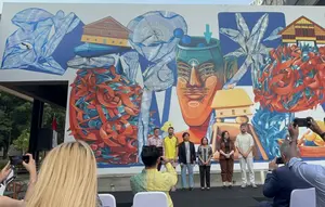 Mural Kolaborasi Seniman RI, Austria, Ukraina Bawa Pesan Krisis Iklim