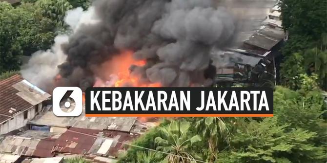 VIDEO: Kebakaran Permukiman di Belakang Mall Sency Akibat Korsleting Listrik