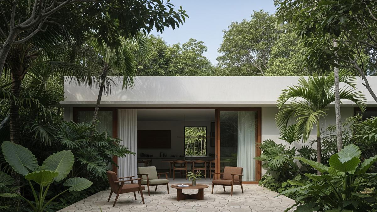 6 Ide Rumah Desa 1 Lantai dengan Ruang Kerja Work From Home yang Nyaman